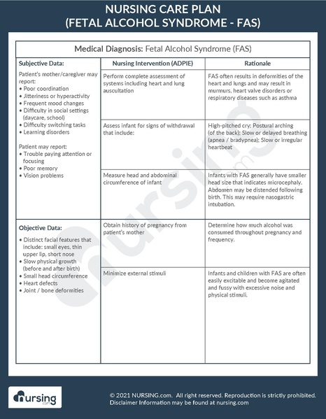 File:Example Care Plan Fetal Alcohol Syndrome (FAS).pdf
