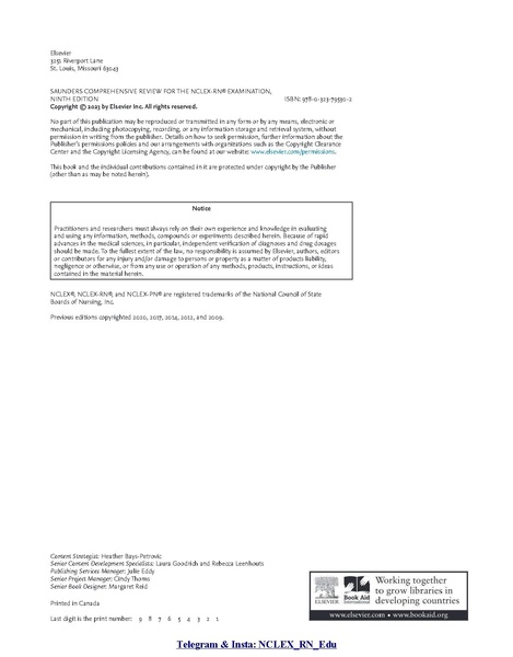 File:Saunders Comprehensive Review for the NCLEX-RN Examination 9th Edition.pdf
